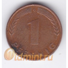1 пфенниг. 1950 г. "G". ФРГ. 2-3-329