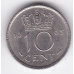 10 центов. 1965 г. Нидерланды. 2-4-115