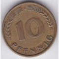 10 пфеннигов. 1950 г. Германия. "J". 3-4-386