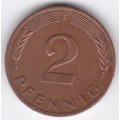 2 пфеннига. 1979 г. ФРГ. "F". 3-5-139