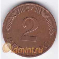2 пфеннига. 1979 г. ФРГ. "F". 3-5-139