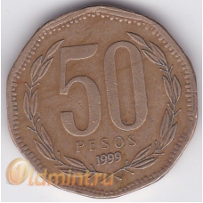 50 песо. 1999 г. Чили. 10-2-165