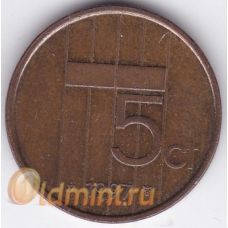 5 центов. 1997 г. Нидерланды. 10-2-340