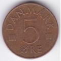 5 эре. 1977 г. Дания. 10-2-386