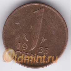 1 цент. 1955 г. Нидерланды. 10-3-92