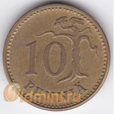 10 пенни. 1963 г. Финляндия. 6-1-495