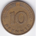 10 пфеннигов. 1984 г. Германия. "J". 6-2-110