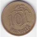 10 пенни. 1967 г. Финляндия. 6-2-509