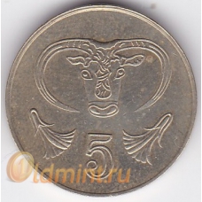 5 центов. 2001 г. Кипр. Буйвол. 15-5-76