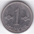 1 Марка. 1958 г. Финляндия. 15-5-338