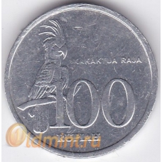 100 рупий. 1999 г. Индонезия. Какаду. 12-1-93