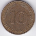 10 пфеннигов. 1989 г. Германия. "J". 7-4-454