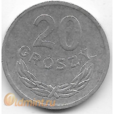 20 грошей. 1972 г. Польша. 5-1-426