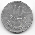 10 грошей. 1968 г. Польша. 5-1-431