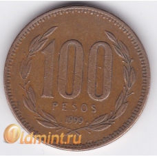 100 песо. 1999 г. Чили. 4-4-136