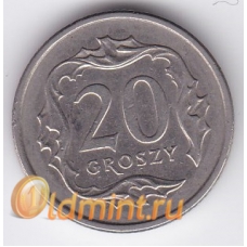 20 грошей. 1992 г. Польша. 18-5-78