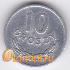 10 грошей. 1965 г. Польша. 18-5-79